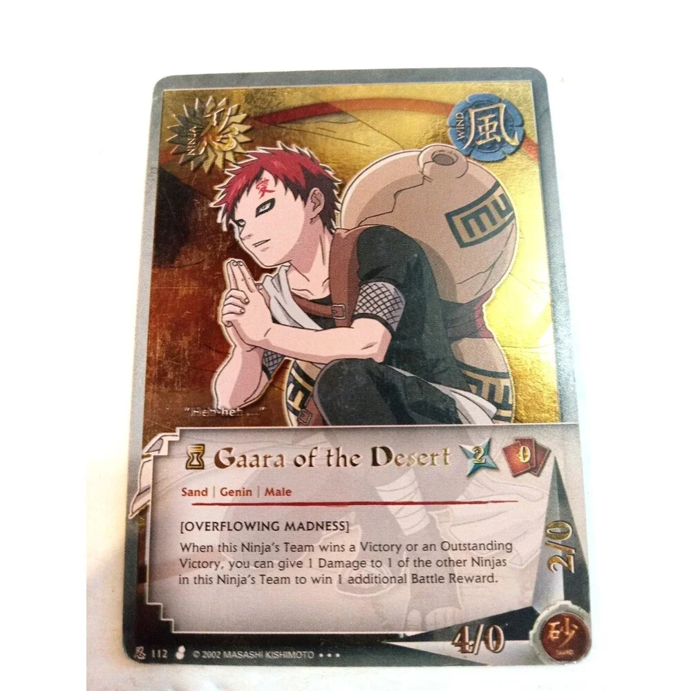 Gaara of the desert Ccg Naruto Super Rare Holo